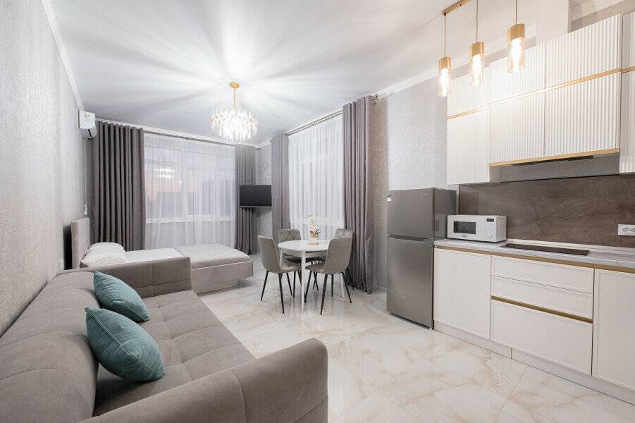 Фотографии номера Апартаменты люкс Gold Premium(с кухней) в Гостинице Эллада Лазаревское